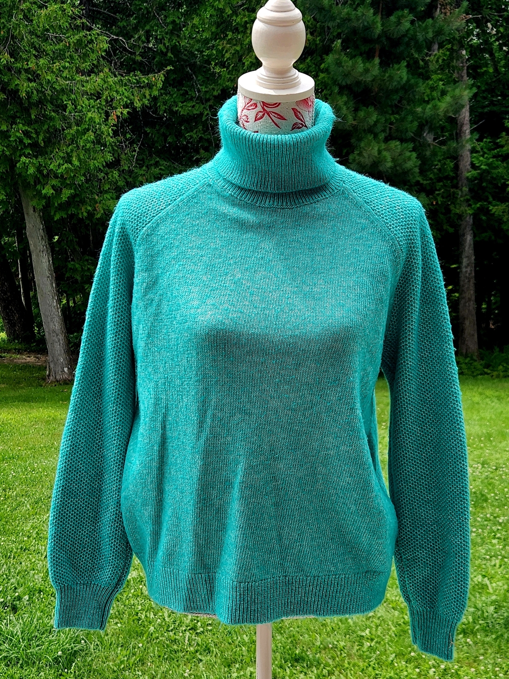 LOFT Teal Turtleneck Sweater